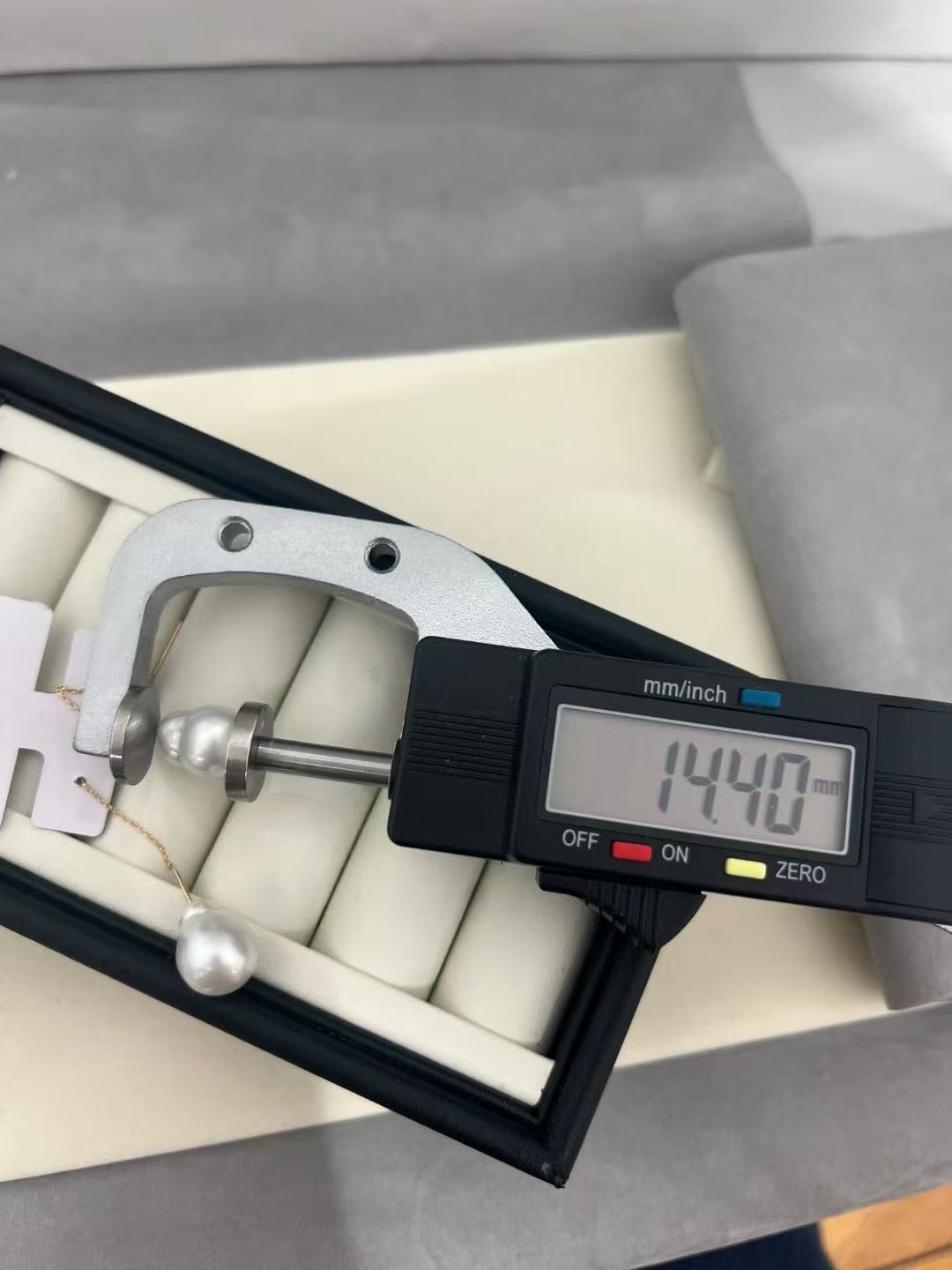 Golden Thread Baroque Pearl Earrings